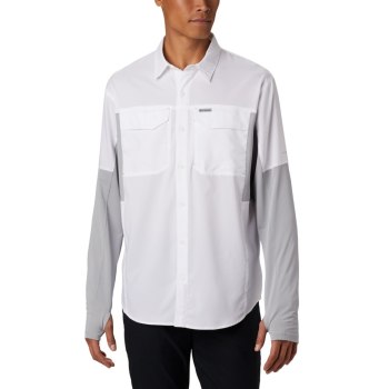 Columbia Silver Ridge Lite Hybrid, Camisa Blancos Grises Para Hombre | 201758-RAN